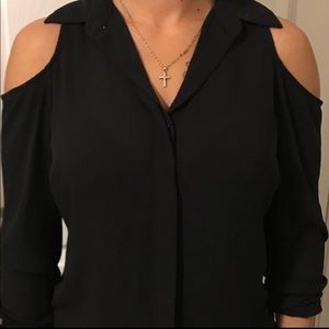 Express open shoulder blouse